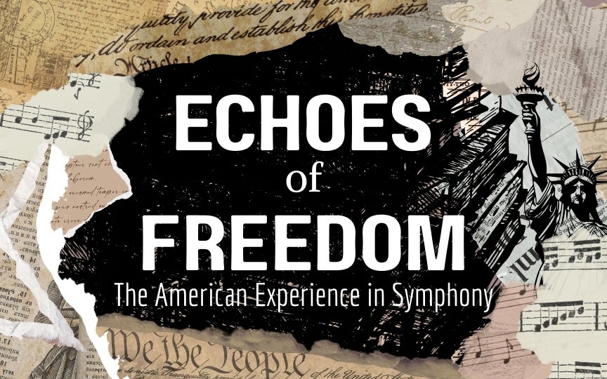 Brevard Symphony Orchestra Echoes of Freedom Promotional Graphic
