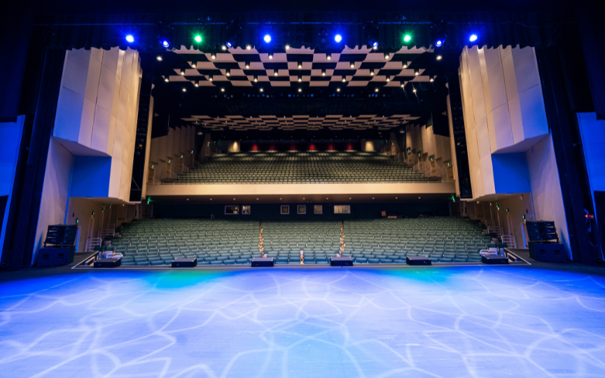 View from the king center mainstage looking out at seats